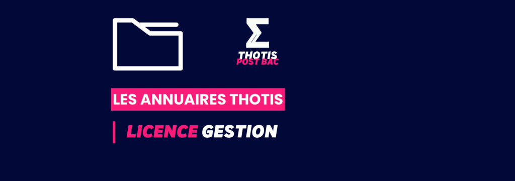 Annuaire Thotis - Licence Gestion