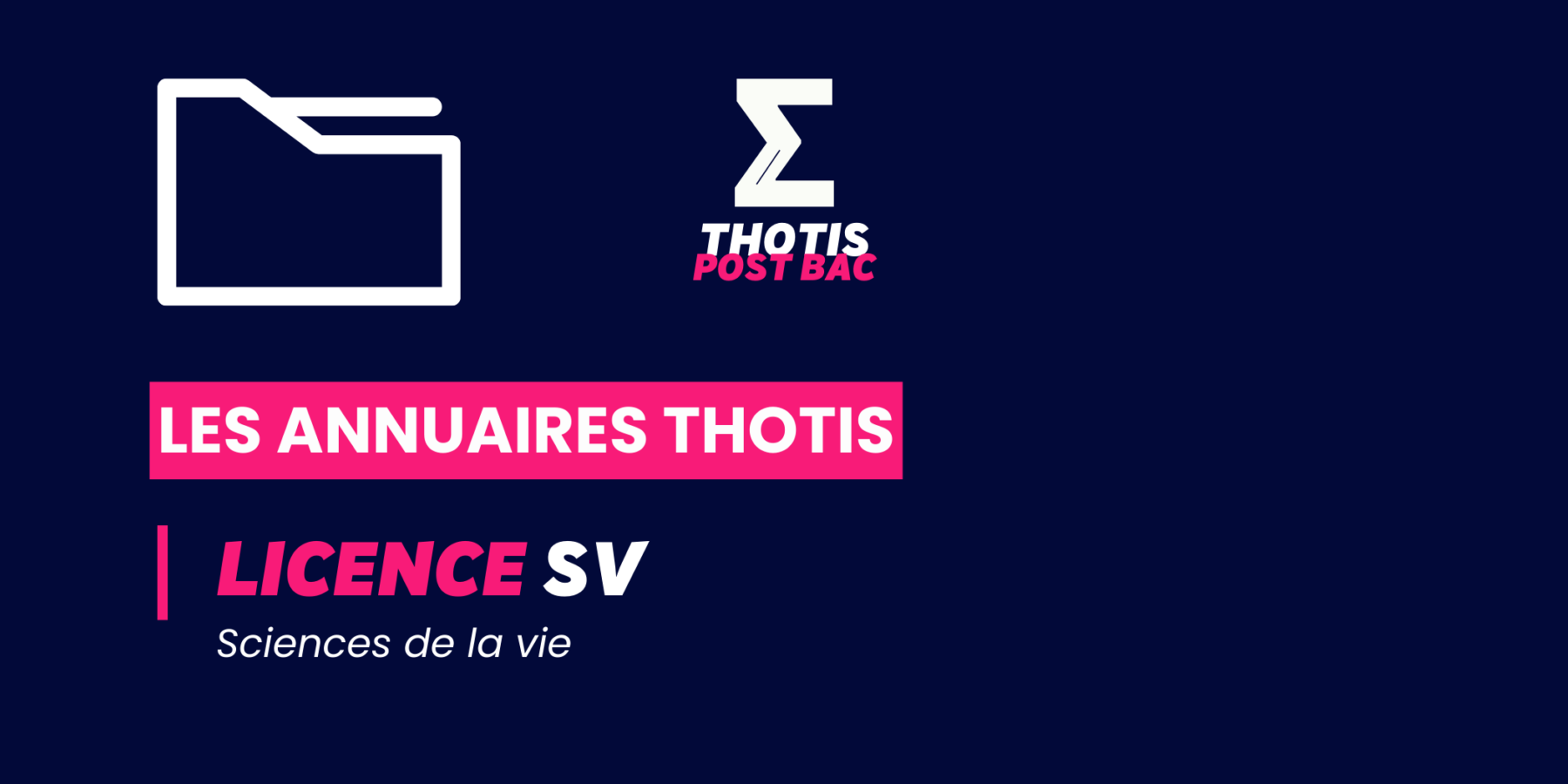 Annuaire Thotis – Licence Sciences de la Vie Annuaire Thotis - Licence Sciences de la Vie