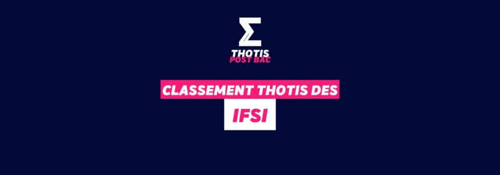 Classement Thotis - Instituts de Formation en Soins Infirmiers