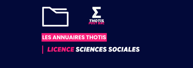 Annuaire Thotis - Licence Sciences sociales