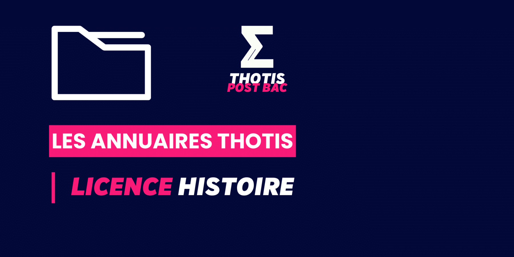 Annuaire Thotis - Licence Histoire