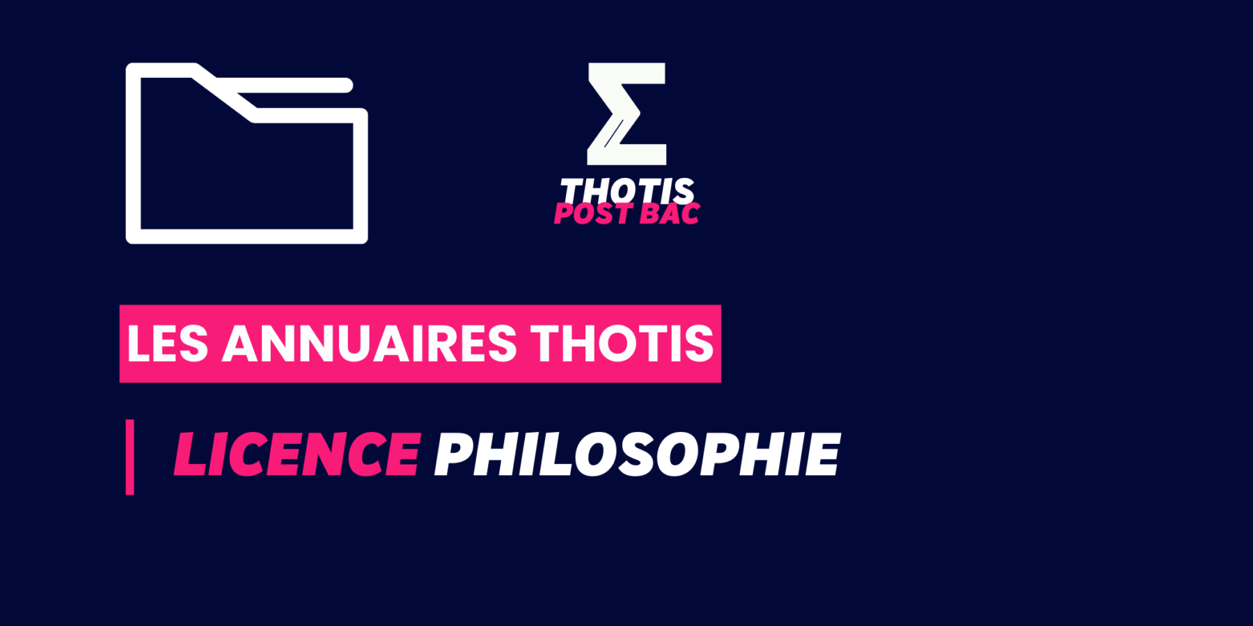 Annuaire Thotis – Licence Philosophie Annuaire Thotis - Licence Philosophie
