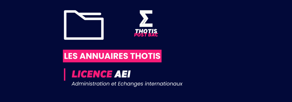 Annuaire Thotis - Licence AEI