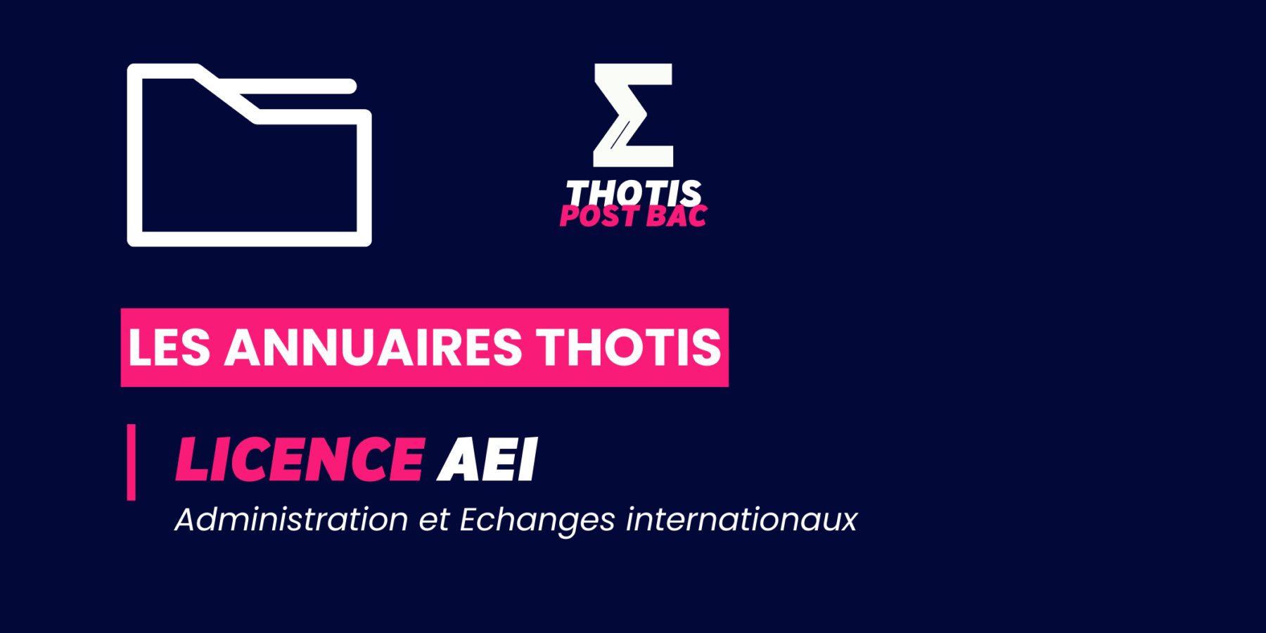 Annuaires Thotis – Licence AEI Annuaires Thotis - Licence AEI