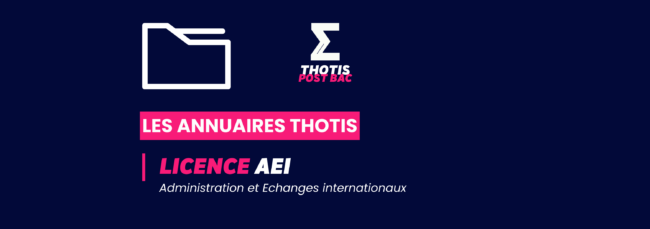 Annuaires Thotis - Licence AEI