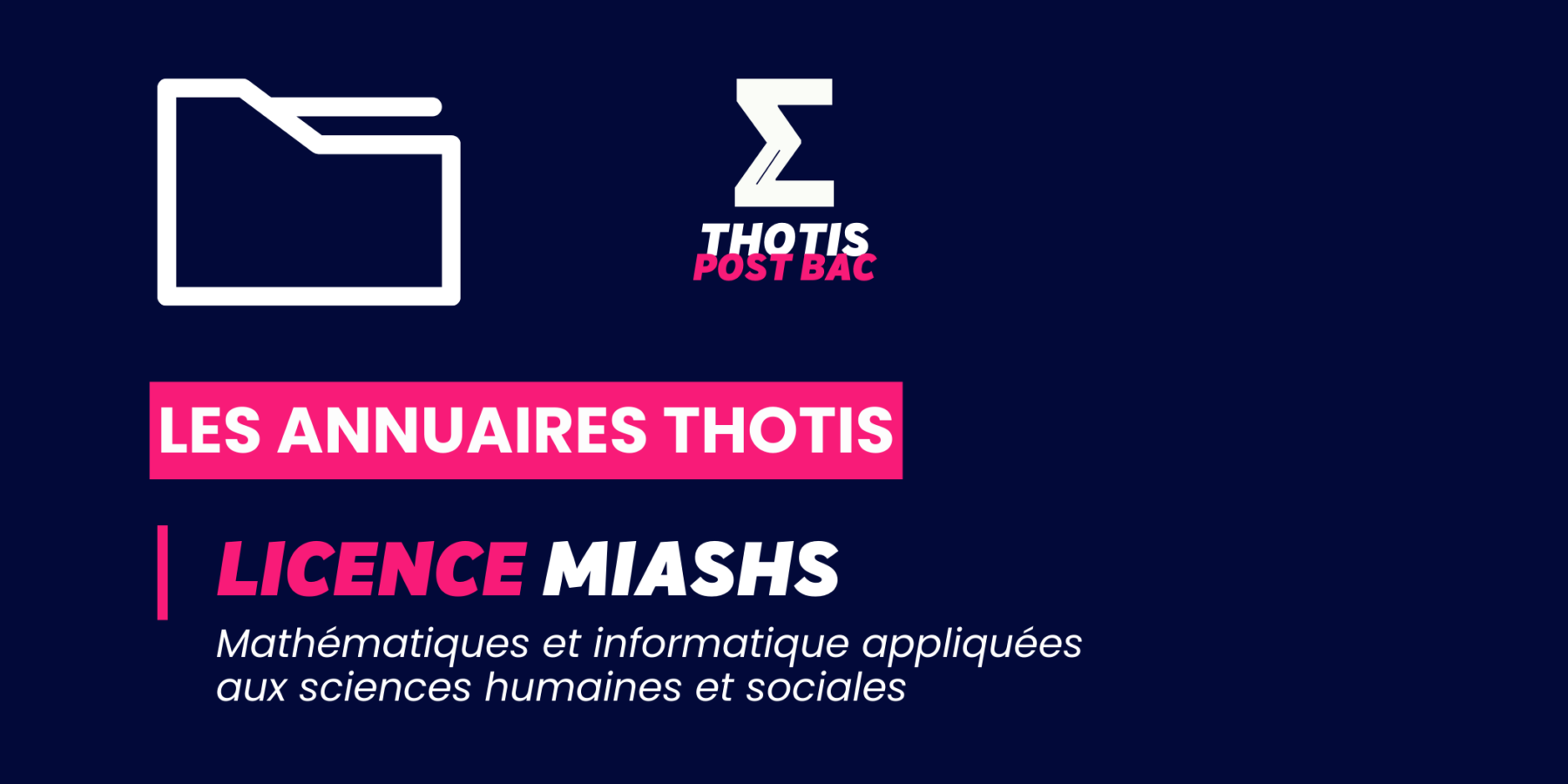 Annuaire Thotis – Licence MIASHS Annuaire Thotis - Licence MIASHS