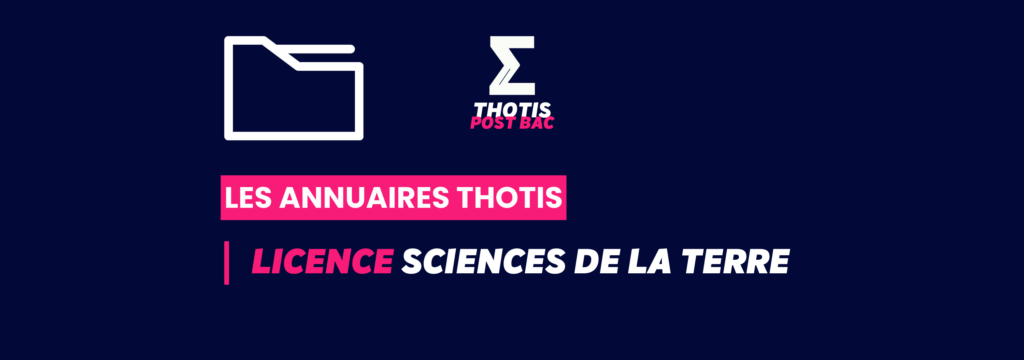 Annuaire Thotis - Licence Sciences de la Terre