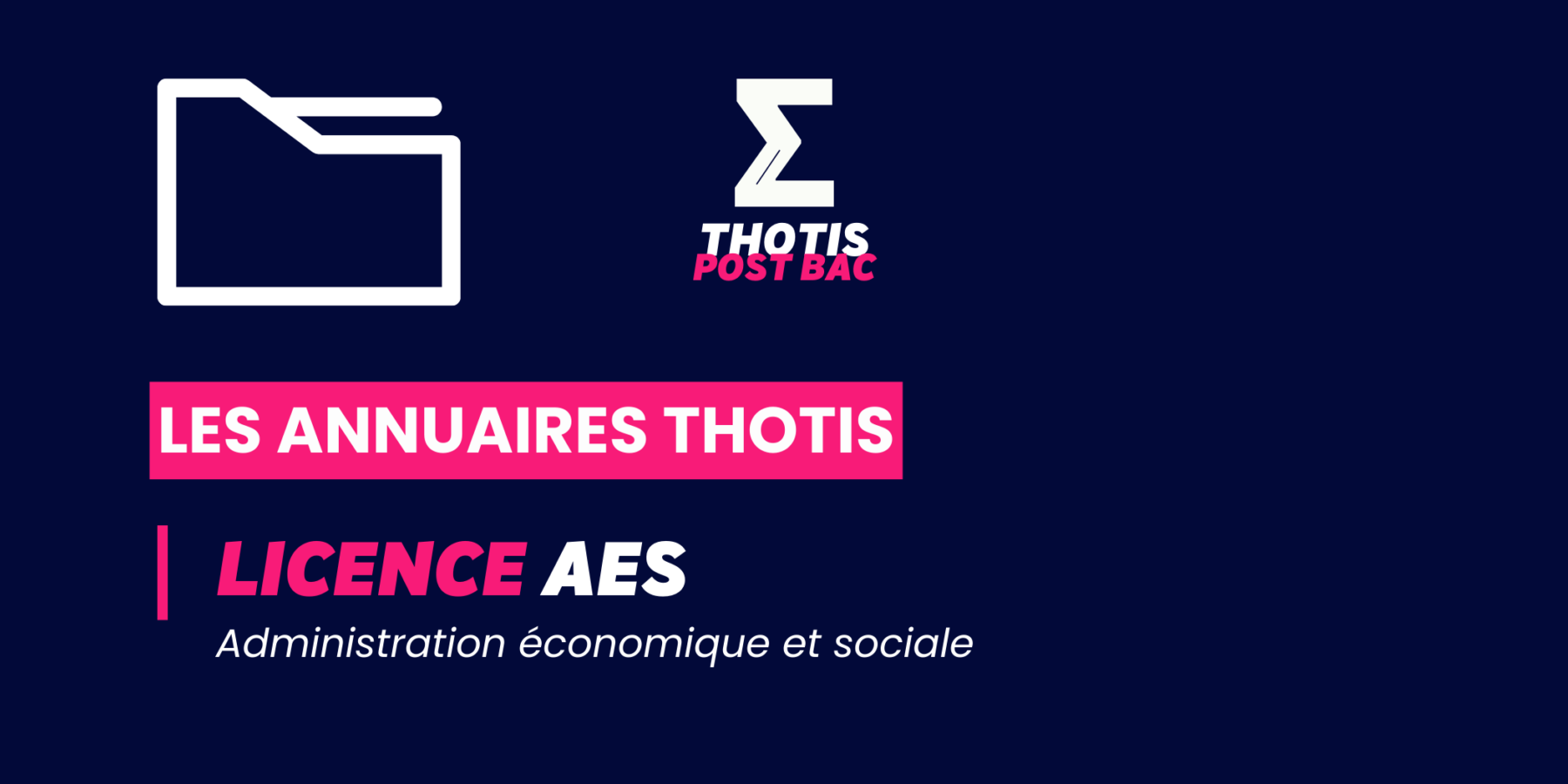 Annuaire Thotis - Licence AES