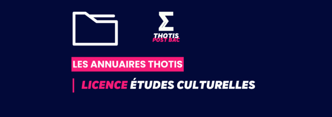 Annuaire Thotis - Licence Études culturelles