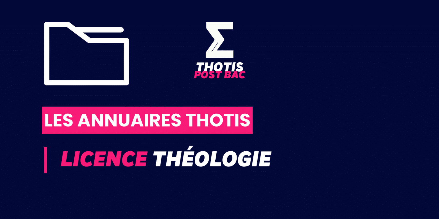 Annuaire Thotis – Licence Théologie Annuaire Thotis - Licence Théologie