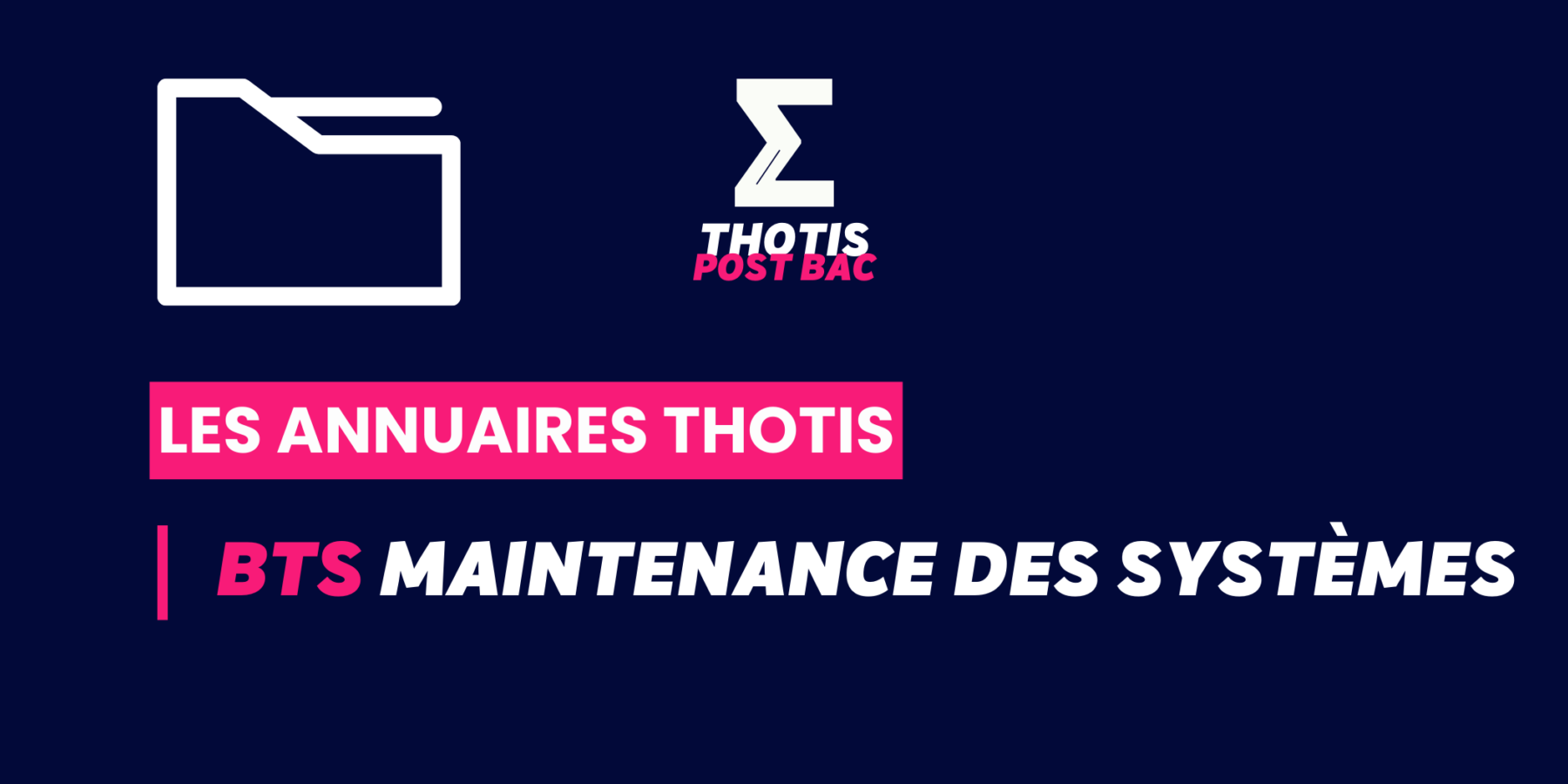 Annuaire Thotis – Maintenance des Systèmes Annuaire Thotis - Maintenance des Systèmes
