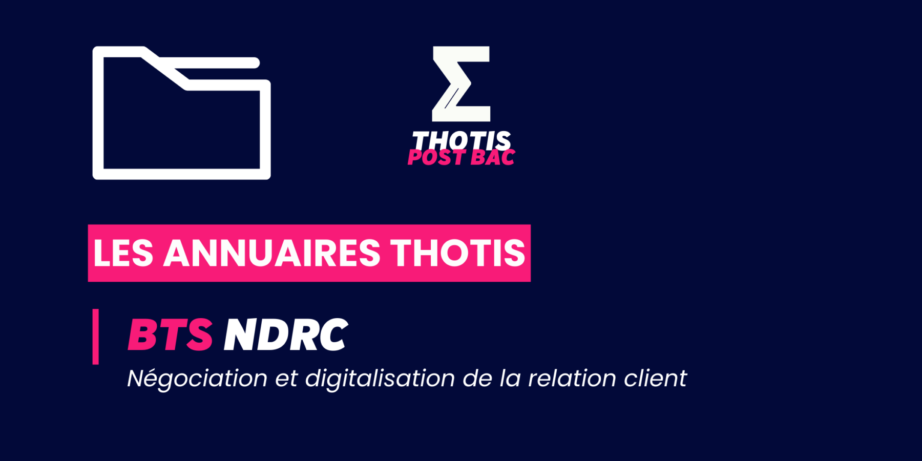 Annuaire Thotis - BTS NDRC