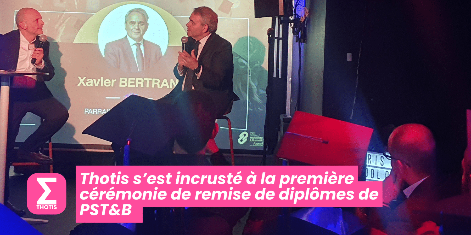 Thotis s’est incrusté à la première cérémonie de remise de diplômes de PST&B 