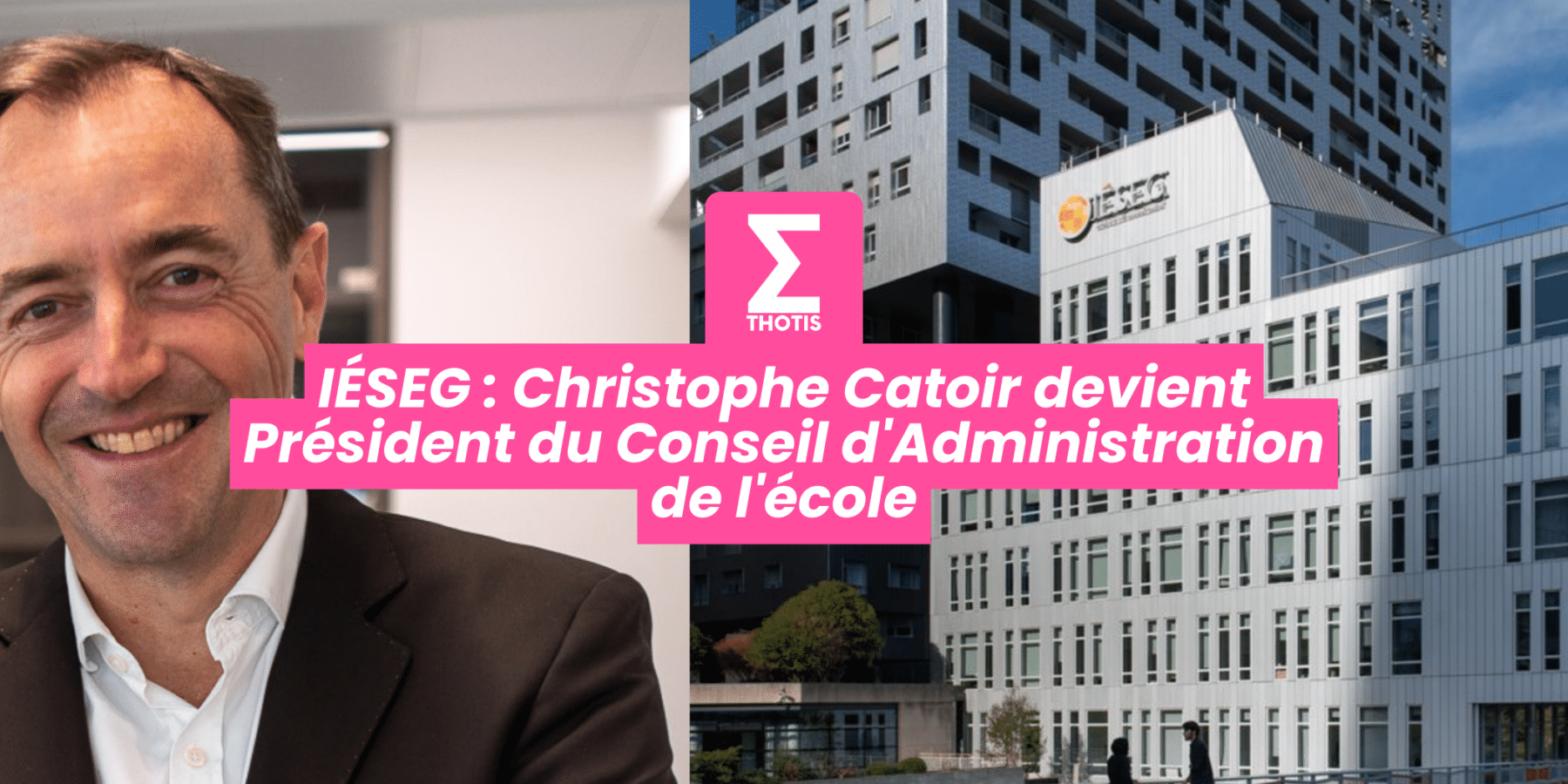 IÉSEG Christophe Catoir, diplômé IÉSEG 1995, devient Président du Conseil d’Administration de l’école IÉSEG Christophe Catoir, diplômé IÉSEG 1995, devient Président du Conseil d'Administration de l'école