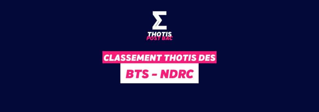 Classement Thotis - BTS NDRC