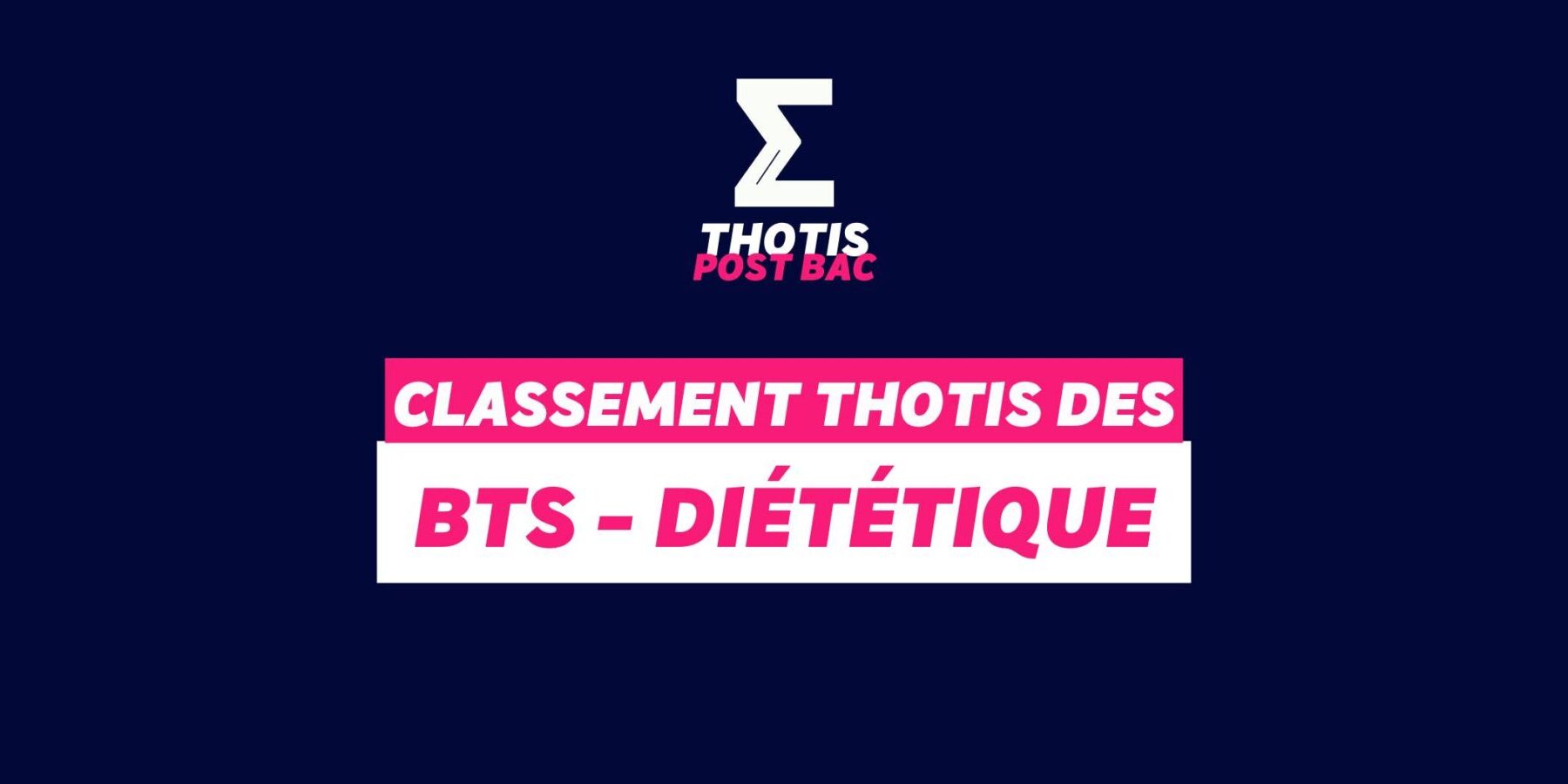 Classement BTS – diététique Classement BTS diététique