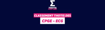 Classement CPGE ECG