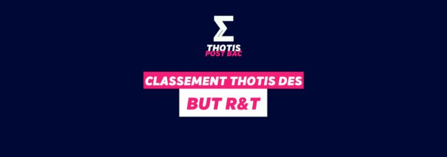 Classement Thotis des BUT Réseaux et Télécommunications