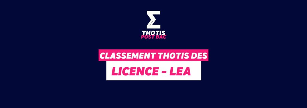 Classement Thotis - Licence LEA