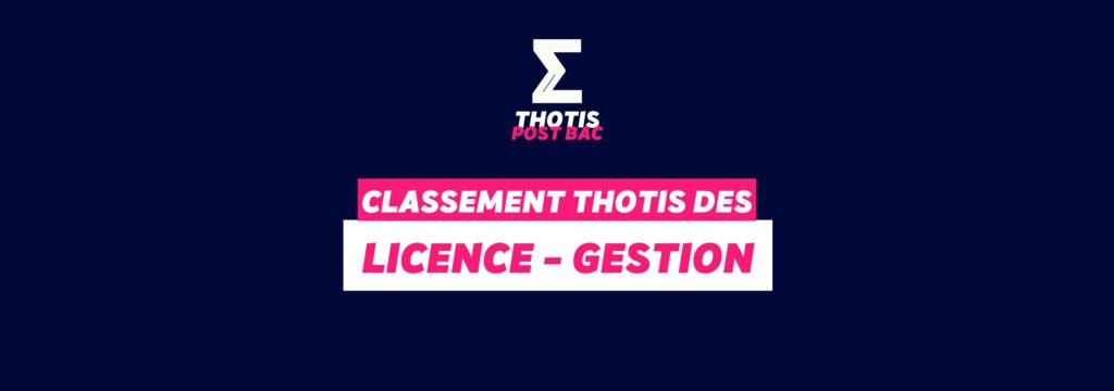 Classement Thotis - Licence Gestion