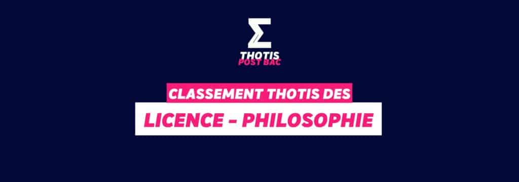 Classement Thotis - Licence Philosophie