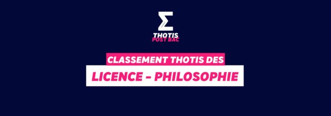 Classement Thotis - Licence Philosophie
