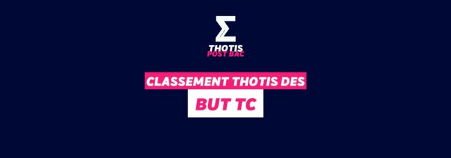 Classement Thotis des BUT TC Classement Thotis des BUT TC