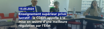 Enseignement sup privé lucratif cdefi état