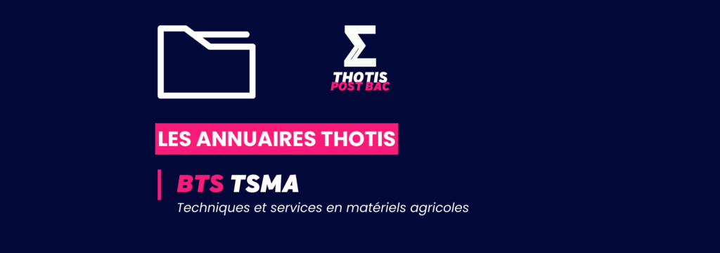 Annuaire Thotis - BTS TSMA