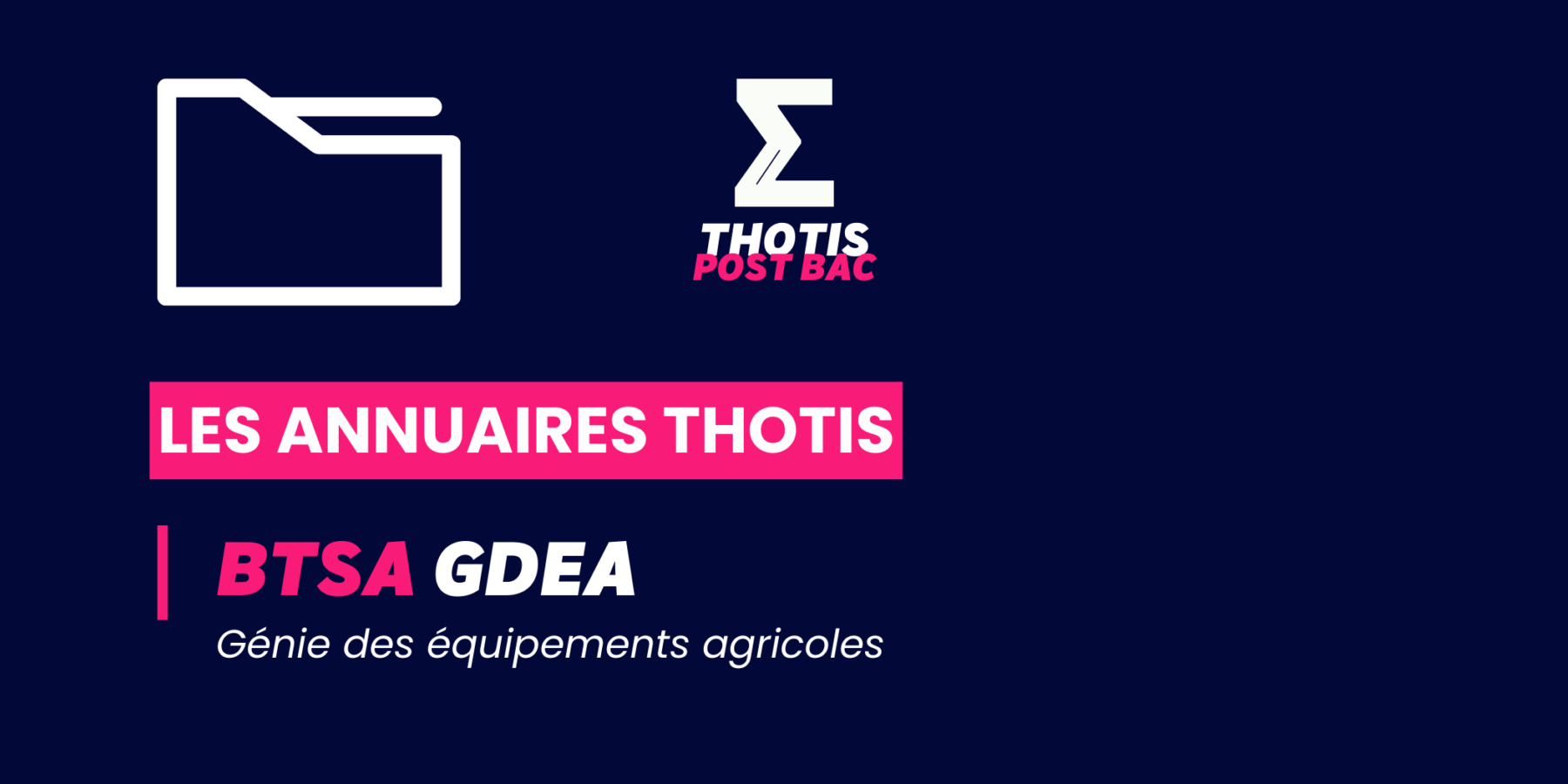 BTSA_GDEA_Annuaire_Thotis BTSA_GDEA_Annuaire_Thotis