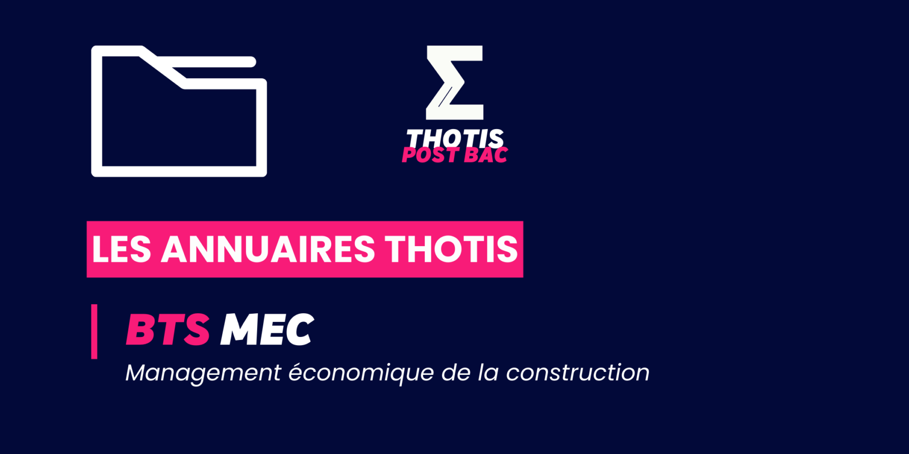 Annuaire Thotis – BTS MEC Annuaire Thotis - BTS MEC
