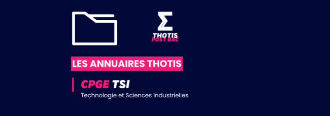 CPGE TSI Annuaire Thotis