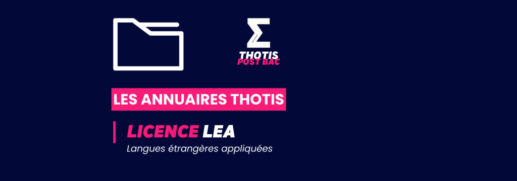 Annuaire Thotis - Licence LEA