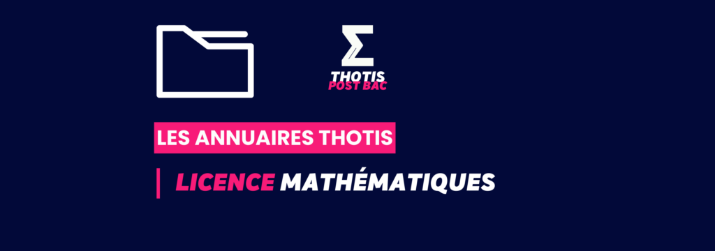 Annuaire Thotis - Licence Mathématiques