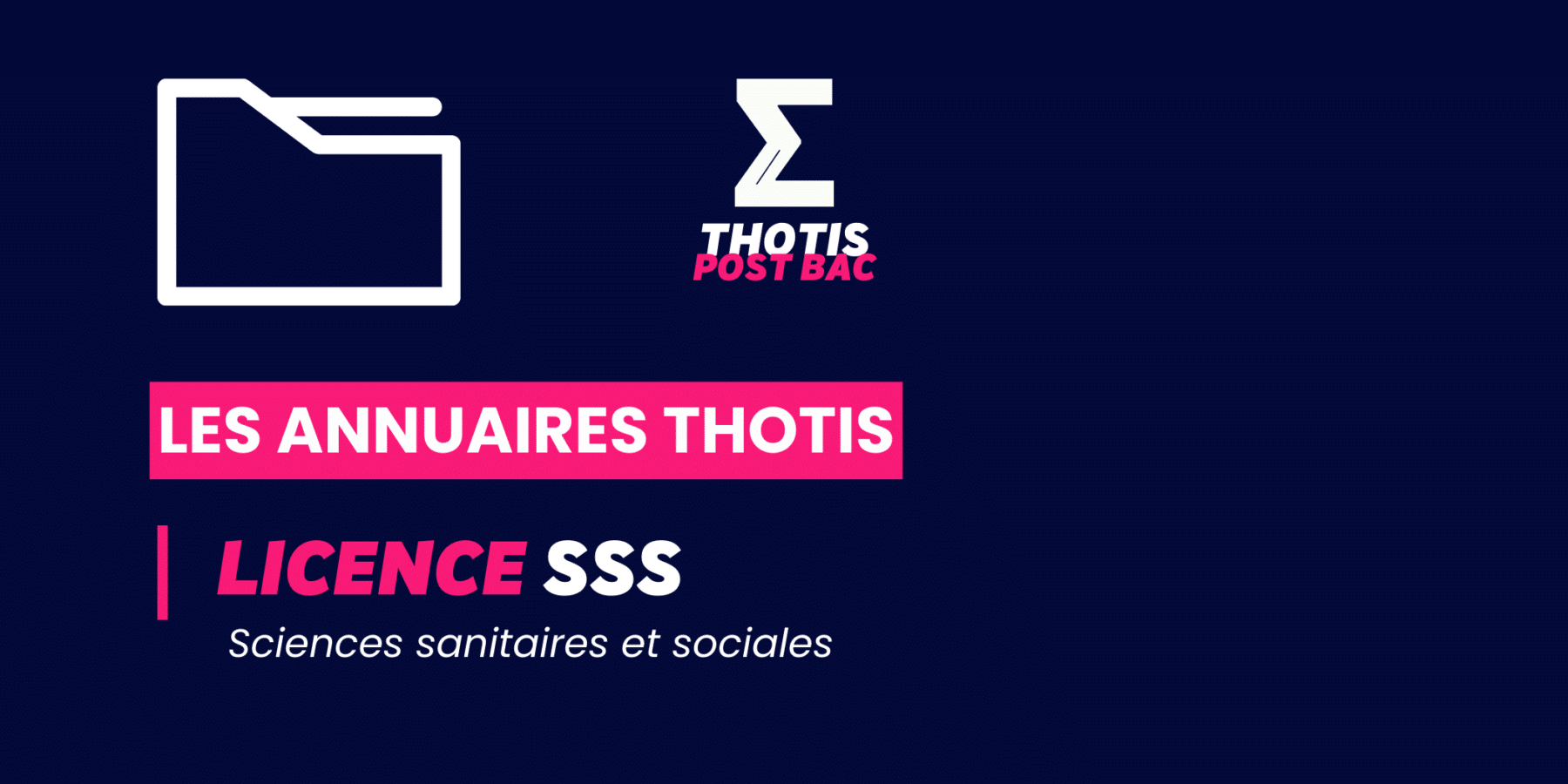 Annuaire Thotis - Licence sciences sanitaires et sociales