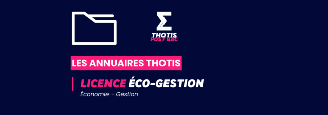 Annuaires Thotis - Licence Économie-Gestion
