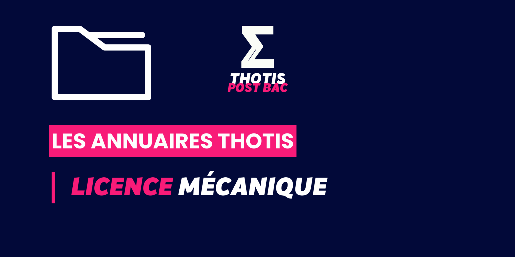 Annuaire Thotis - Licence Mécanique