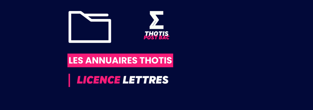 Annuaire Thotis - Licence lettres