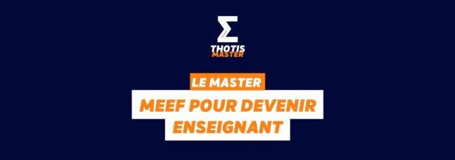 Master MEEF pour devenir enseignant