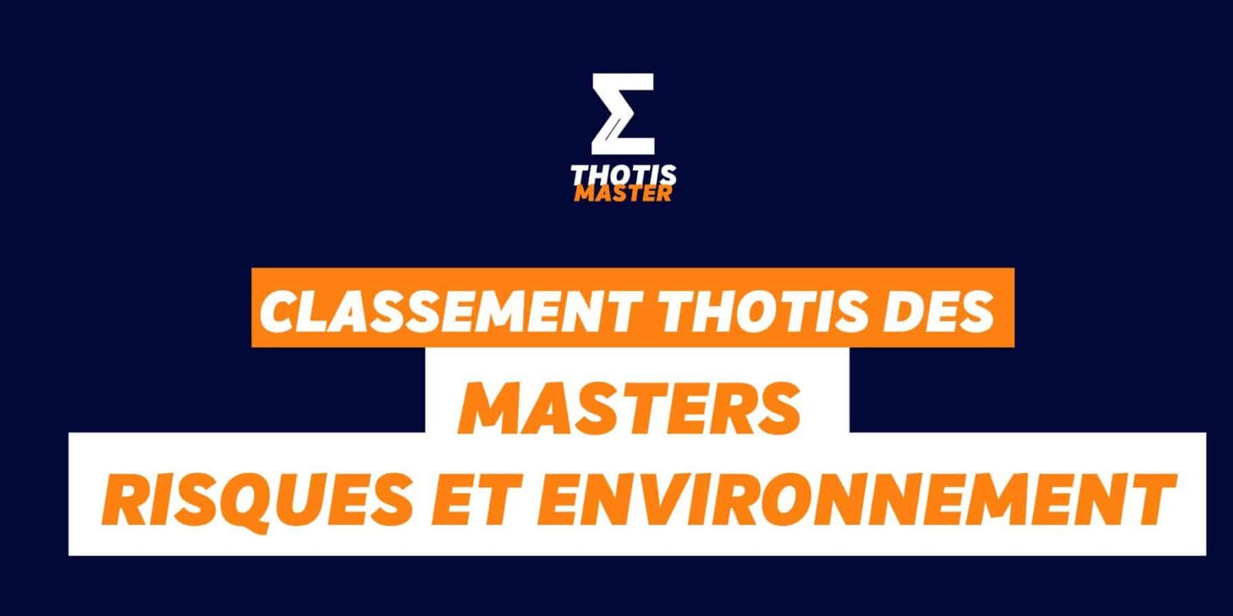 Master Risques et environnement Master Risques et environnement
