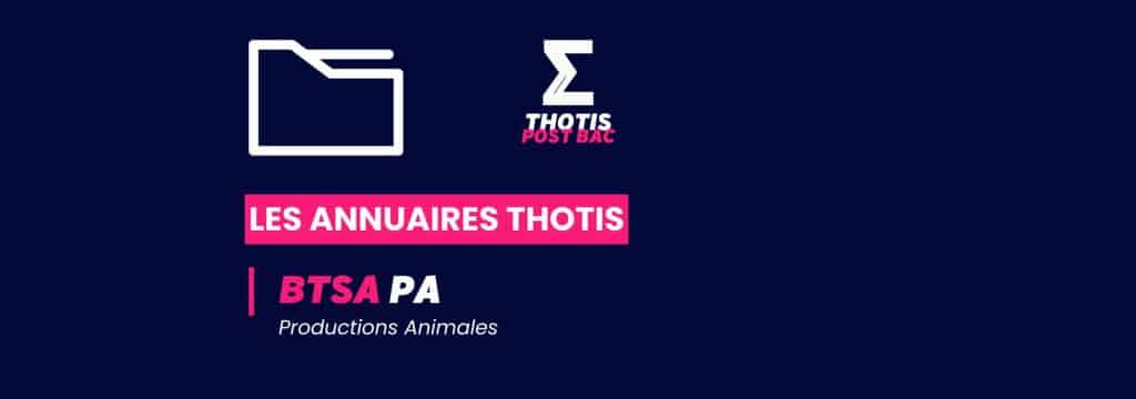 Annuaire BTSA PA