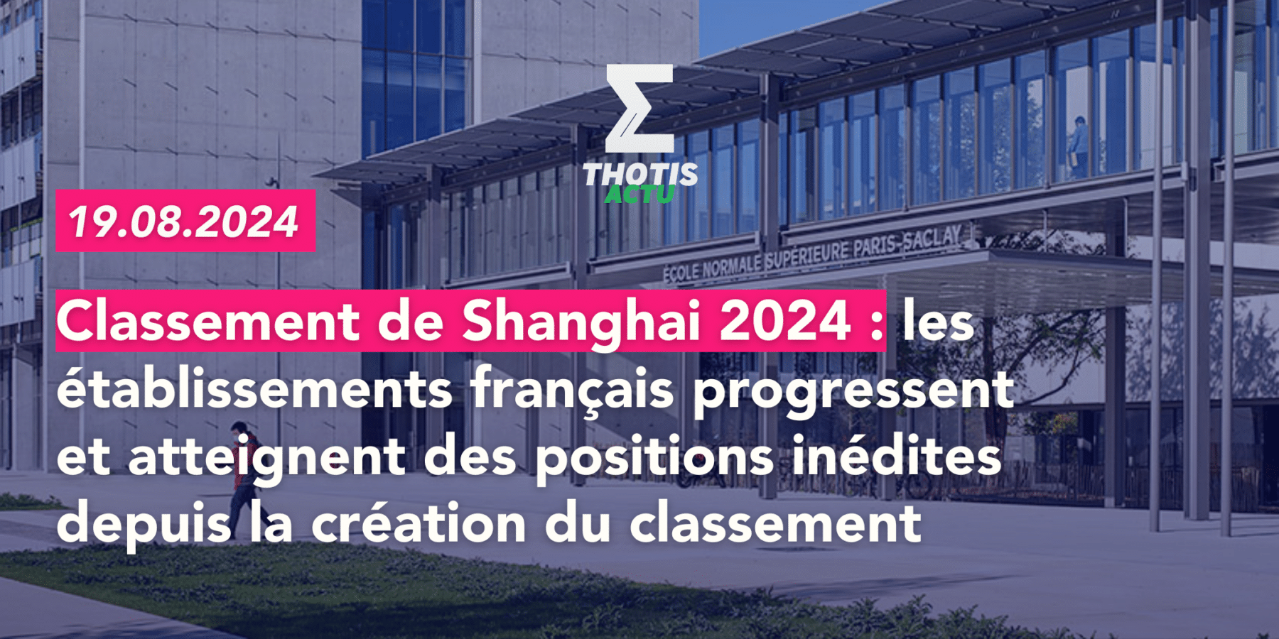 Michel Denance Classement de Shanghai 2024 les établissements français progressent et atteignent des positions inédites Michel Denance Classement de Shanghai 2024 les établissements français progressent et atteignent des positions inédites