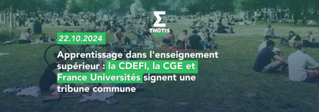 APPRENTISSAGE CGE, CDEFI ET France Universités