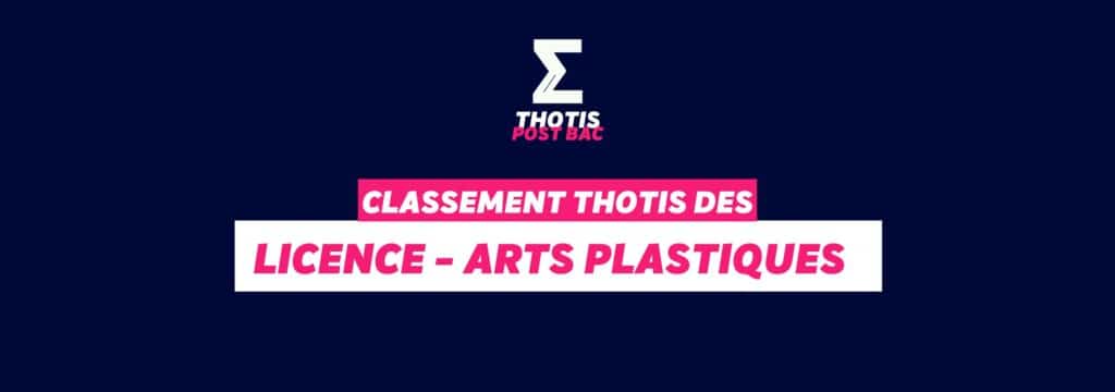 Classement Thotis - Licence Arts plastiques