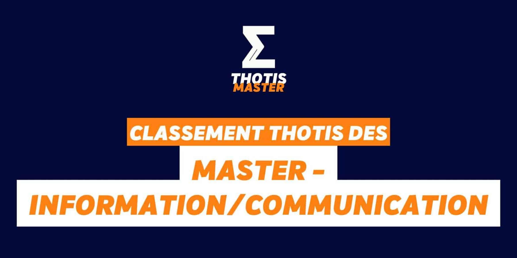 Classement Master – Info-com Classement Master Info com