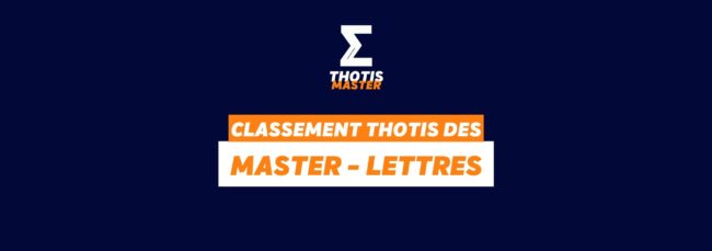 Classement Master Lettres