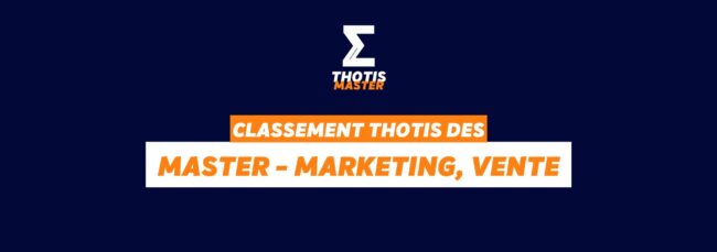 Classement Master Marketing Vente