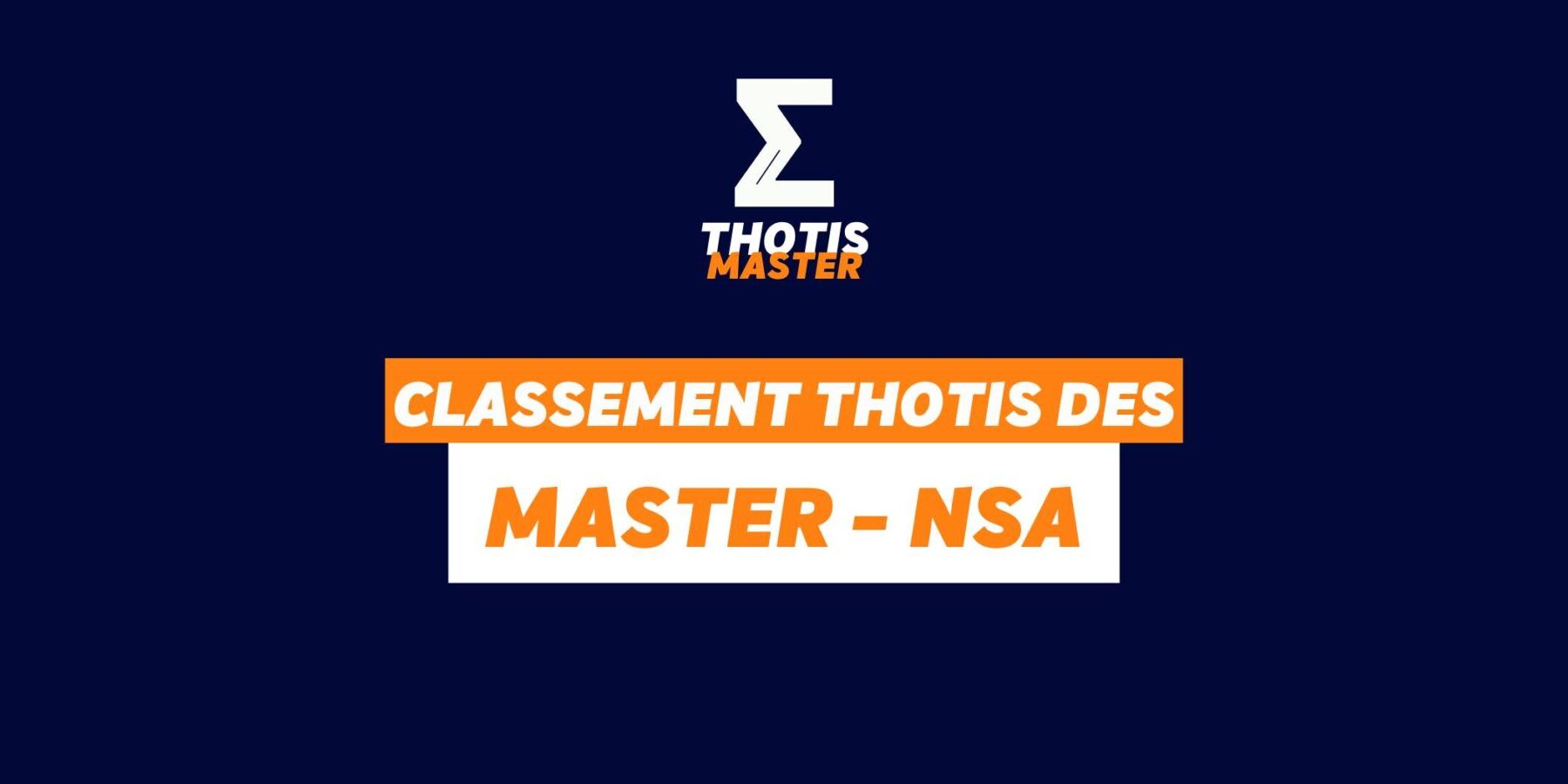 Classement Master – NSA Classement Master NSA