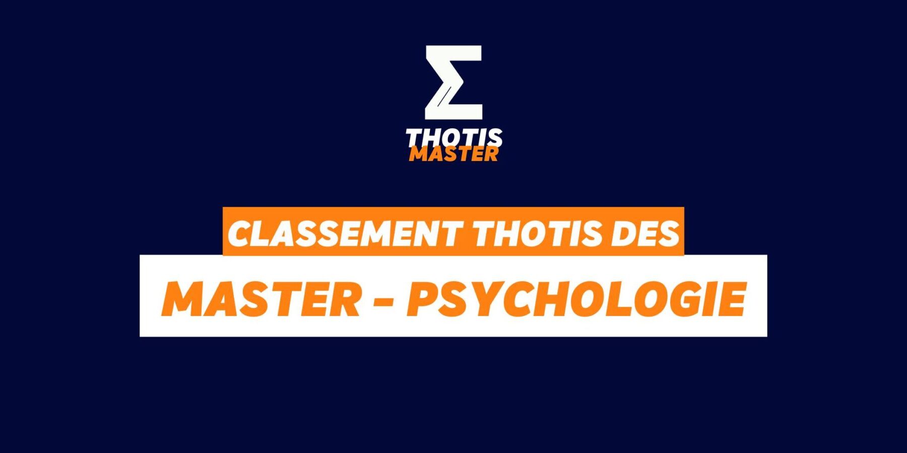 Classement Master – Psychologie Classement Master Psychologie