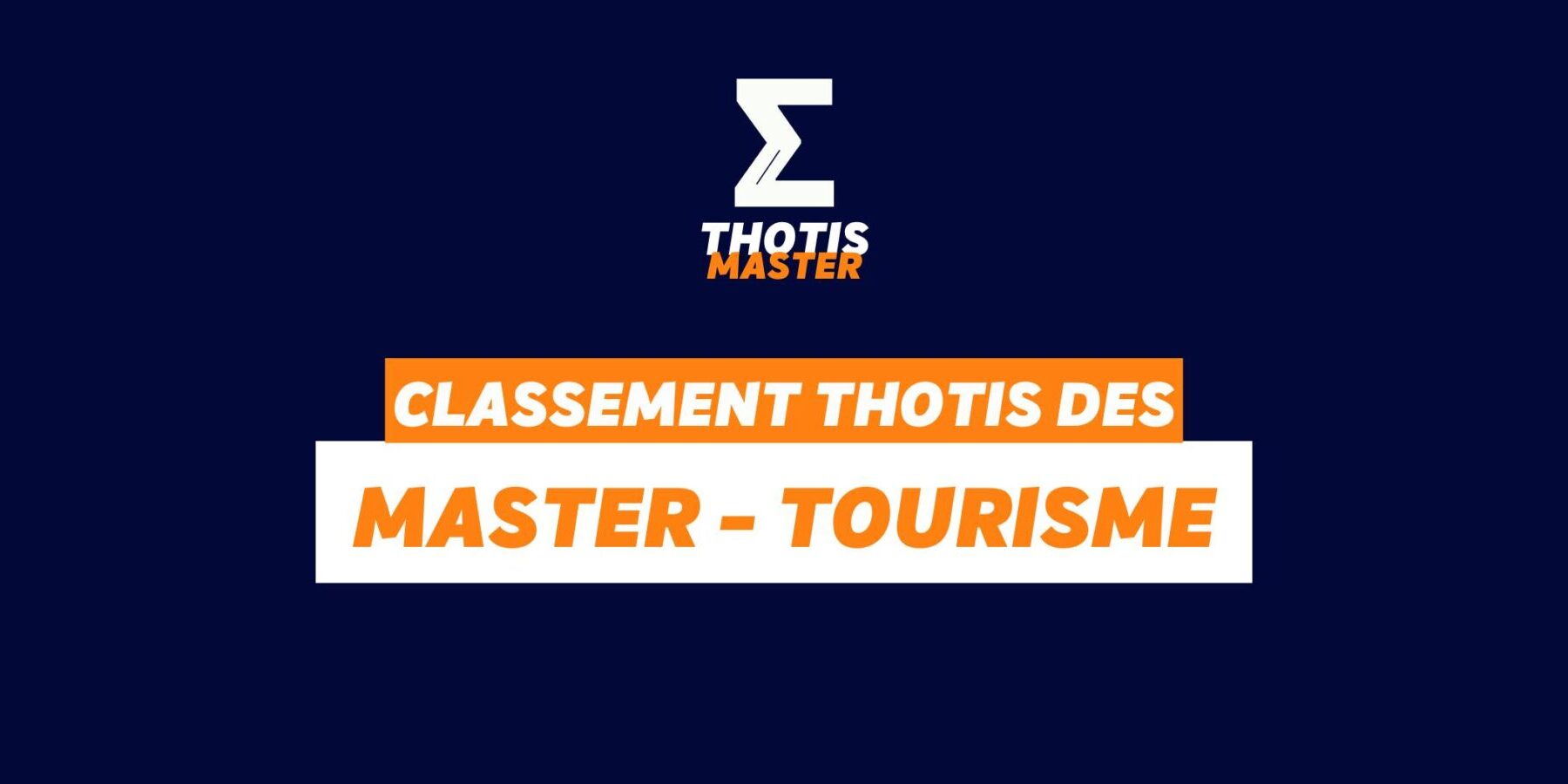 Classement Master Tourisme
